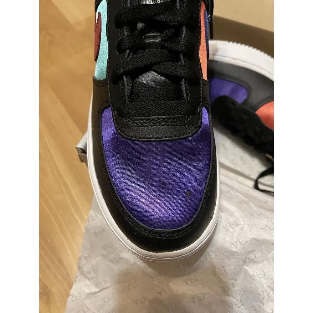 Nike Air Force 1 LV8 EMB NBA WNBA Black Teal DN4178 001 - SIZE 6Y / 7.5 WOMENS - Picture 13 of 13